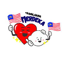Caring_Pharmacy malaysia independence day caring merdeka Sticker