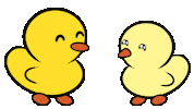 DuckieandDuck love hug puzzle duck Sticker