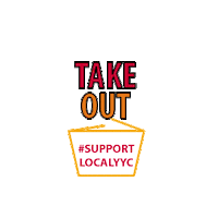 Eat Local Takeout Sticker by The City of Calgary