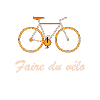 Biking Sticker by Autour du Fourneau