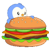 Hungry Fast Food Sticker by Pudgy Penguins