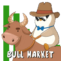 To The Moon Crypto Sticker by Pudgy Memez