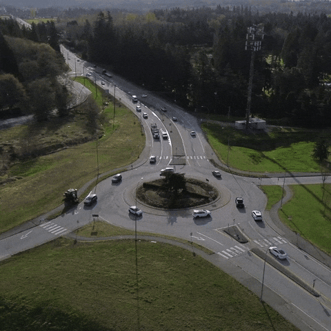 strongtownslangley canada drone langley roundabout GIF