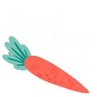 SomethingSoSam dont care carrot veggies somethingsosam Sticker