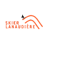 Tourismelanaudiere winter mountain ski hiver Sticker