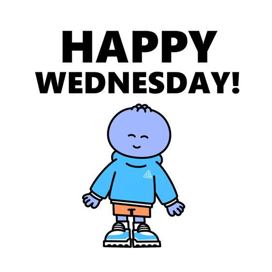 Happy Wednesday Morning Sticker by Kudaberi