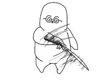 fattyho japanese arts samurai katana Sticker