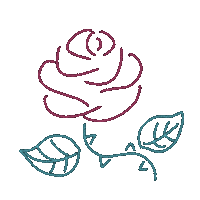 Rose バラ Sticker