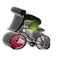 Mountain Biking Art Sticker by A Reason To Feel