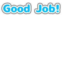 Black Bear Good Job Sticker by OCACOCNA
