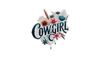 MaralanaGoDoBe cowgirl wildflower Sticker