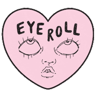 Over It Ugh Sticker by Ambivalently Yours