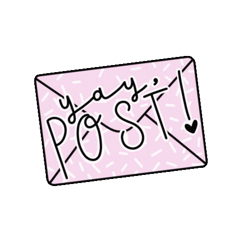 Leslieannemadeit giphyupload yay post letter Sticker