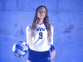 Ncaa Volleyball Sport GIF by BYU Cougars