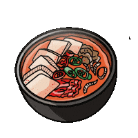Korea Kimchi Sticker by Sophie Rose Brampton