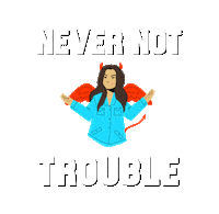 girl lol Sticker by NeverNotAwesome