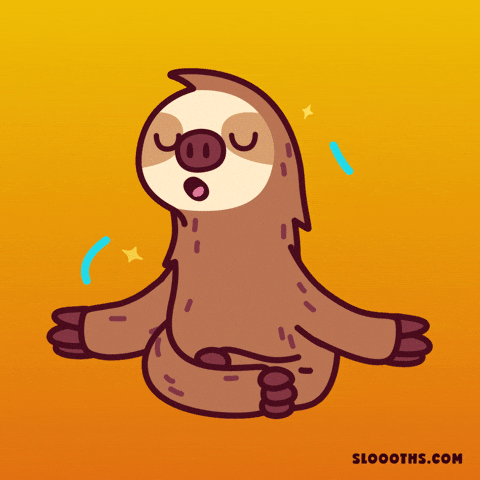 Resting In The Zone GIF by Sloooths