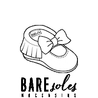 Baresolesmoccs bare mocs moccs moccasin Sticker
