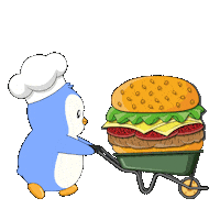 Hungry Penguin Sticker by Pudgy Penguins