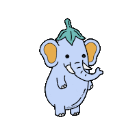 Elephant Vegetable Sticker