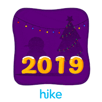 Happy New Year 2K20 Sticker by Hike Sticker Chat
