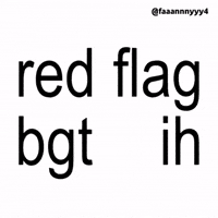 Red Flag Text GIF