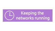 Keep Networks Running Sticker by Ericsson