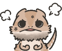 Angry Bearded Dragon Sticker