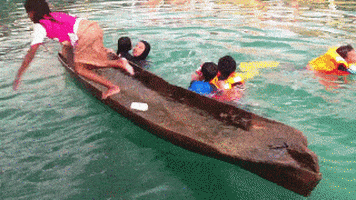 girl canoe GIF