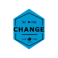Be The Change Sticker by justoneafrica