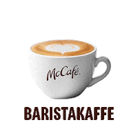 mcdonaldsdanmark latte barista americano latte art Sticker