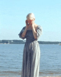 lizaanne beach vacation boat forest GIF