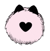 Cat Love Sticker by Colourbook