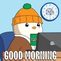 Good Morning Coffee GIF by Pudgy Penguins