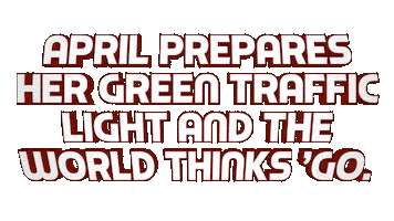 April Sticker by OpticalArtInc.