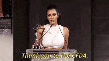 kim kardashian cfda 2018 GIF by CFDA