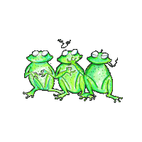 Frog Smoking Sticker