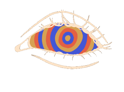 Staring Primary Color Sticker