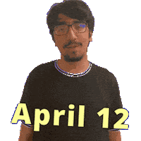 April 12 Sticker