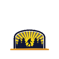 YellowstoneExplorer big foot yellowstone explorer app yellowstone explorer big foot challenge Sticker