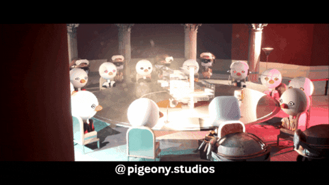 Pigeony_Studios_Official giphyupload pigeony studios pigeon meme formal pigeons GIF