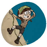 Adventure Climbing Sticker by Pepper Steps