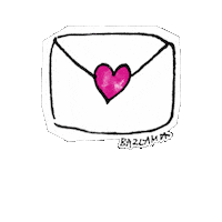 Heart Enveloppe Sticker by ÇeşmeBazlamaKahvaltı