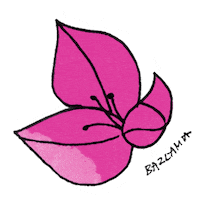 Pink Flower Sticker by ÇeşmeBazlamaKahvaltı