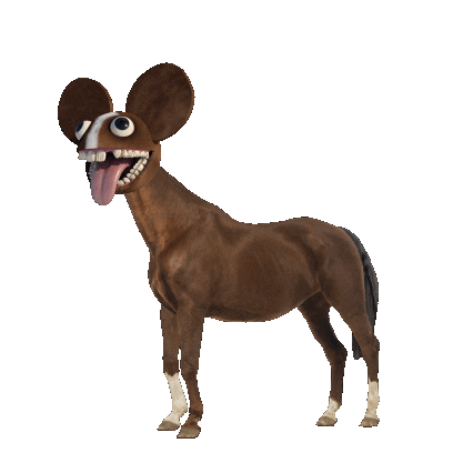 Dog 3D Sticker by deadmau5