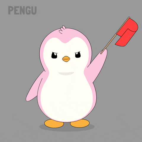 Red Flag No GIF by Pudgy Penguins