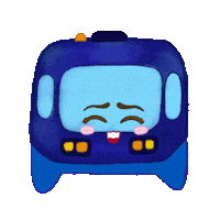 Aby17_mtz azul cdmx transporte tren Sticker