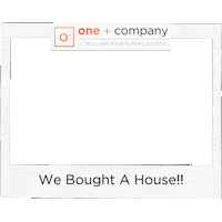 We Bought A House Sticker by One + Company Real Estate