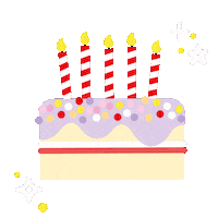 Birthday Cake Food Sticker by please bear with
