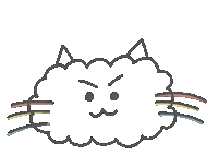 Cat Sun Sticker